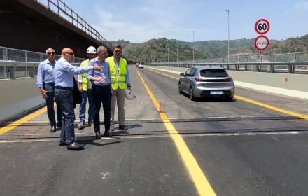 Autostrada A20, a Messina aperta la prima carreggiata del viadotto Ritiro